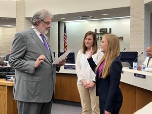 LSU Student Body President sworn in to Board of Supervisors