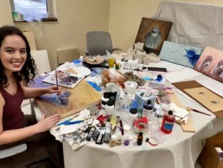 LSU Vet School hosts first-ever resident artist: Combines clinical labs to create art