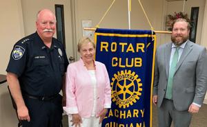 Mary Manhein speaks to Zachary Rotary Club; answers questions about cemetery's infamous Alice