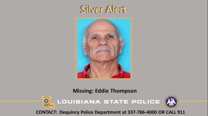 Silver Alert issued for missing elderly man from Calcasieu Parish