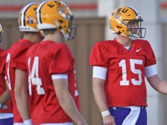 These 4 stats may tell us where the LSU quarterback battle is headed this fall