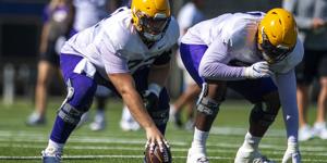 With Garrett Dellinger 'settled' at center, LSU gets closer to finding its offensive line
