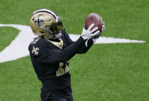 Saints return man/receiver Deonte Harty leaves Seahawks game with injury