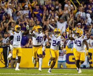 LSU's pass rush with Harold Perkins and BJ Ojulari pressures Bryce Young all night
