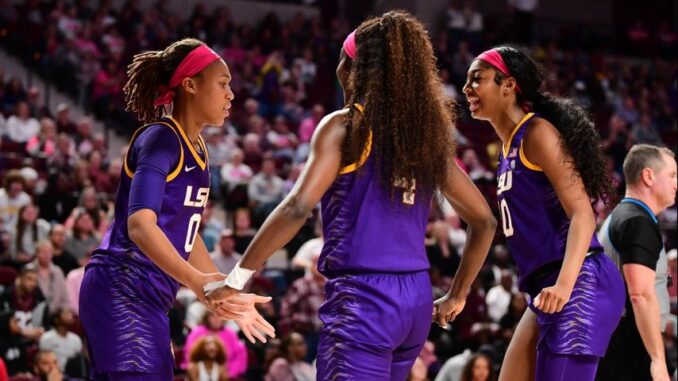 LSU women's basketball projected as No. 2 seed in midseason top 16 reveal