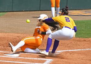 LSU softball's bats remain cold against Tennessee's top pitching staff