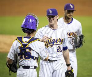 LSU starting pitcher Thatcher Hurd blanks Butler as Tigers roll again