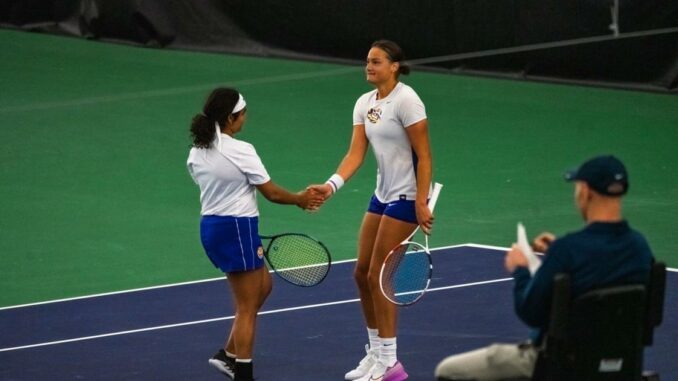 LSU women's tennis earns 6-1 victory over Alcorn State