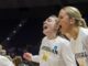 Michigan's forwards frustrate UNLV's Desi-Rae Young in NCAA tournament first-round win