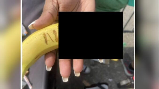 New Orleans family catches banana with racial slur etched into it at parade