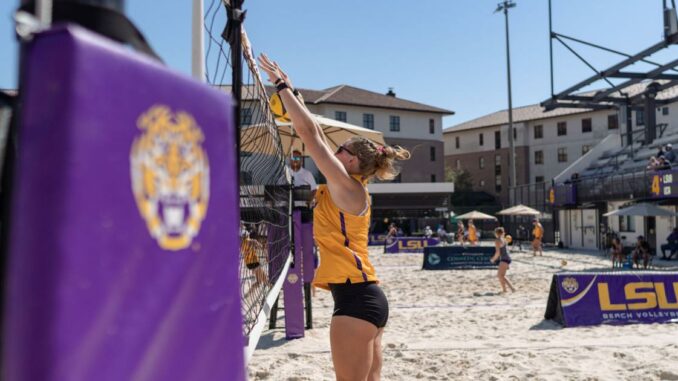 No. 4 LSU beach volleyball finishes Horned Frog Challenge 2-2