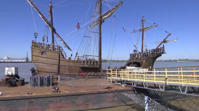 Replica of centuries-old expedition ship arrives in Baton Rouge, open for tours