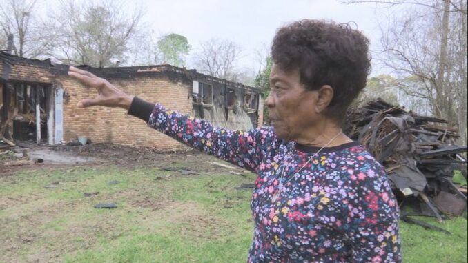 Small town raises thousands of dollars for 91-year-old who lost everything in house fire