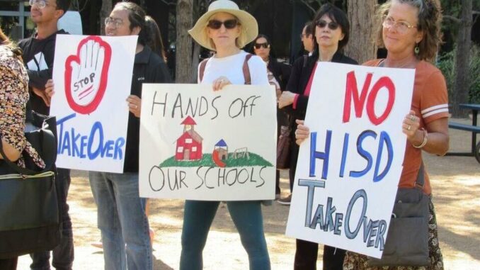 Texas to take over Houston public schools, citing performance. Critics slam move as political.
