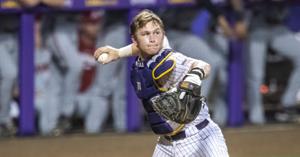 This 18-year-old should be in high school. Instead, he's the starting catcher for LSU