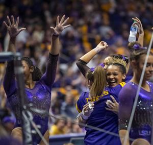 Triple play perfection: Haleigh Bryant closes LSU gymnastics home slate with three 10s