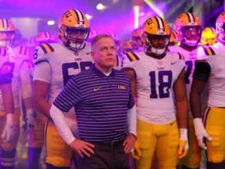 WATCH AT 10: Brian Kelly talks LSU's first spring practice, expectations for season