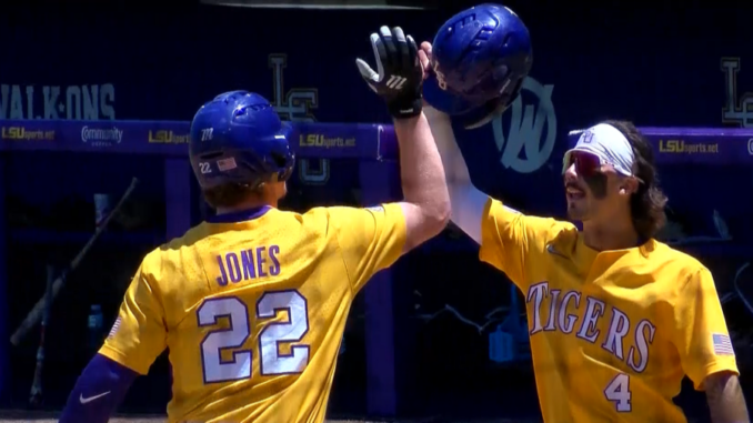 #1 LSU completes sweep of Alabama, takes game three 13-11