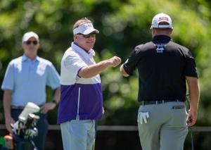 Brian Kelly excited to hit links at Zurich Classic before LSU's Purple and Gold spring game