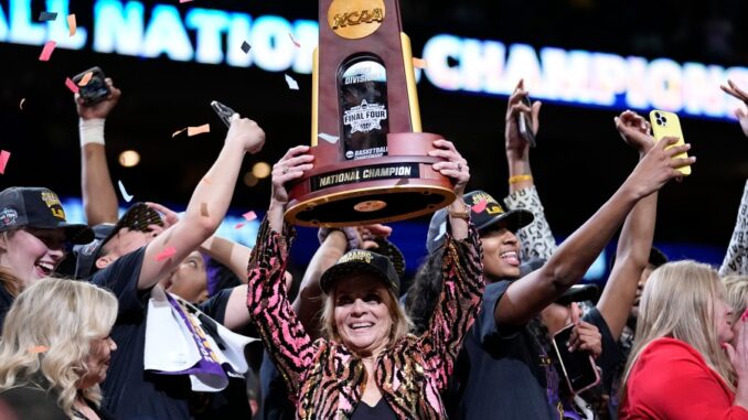 Fans gearing up after LSU Lady Tigers win national championship