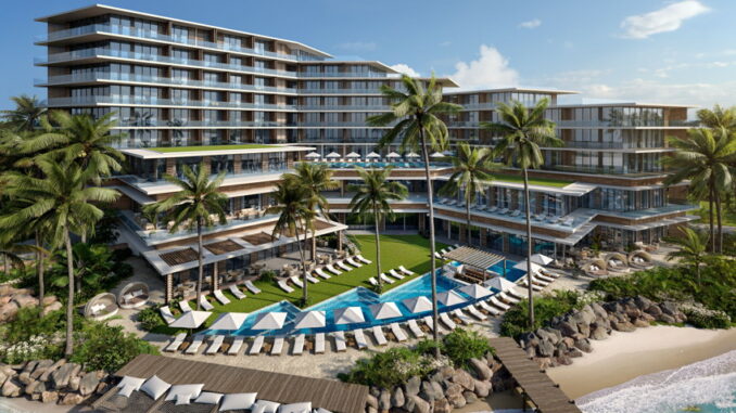 Rendering of the Pendry Barbados Hotel