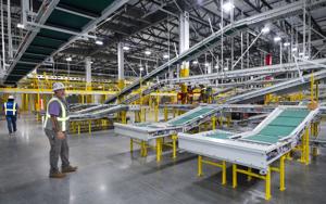 Take a first look inside Amazon’s Cortana fulfillment center, now set to open in mid-2024