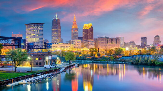 Cleveland Downtown Skyline. Courtesy of Adobe Stock/SeanPavonePhoto. 