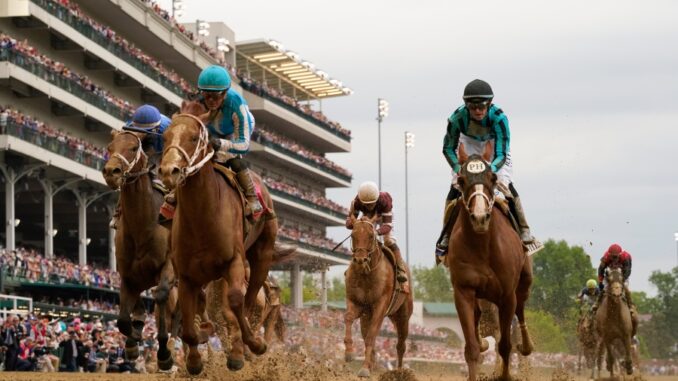 Mage crosses finish 1st in Kentucky Derby amid 7th death