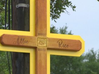 New memorial for Allie Rice placed on Government Street after last two were vandalized