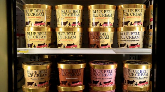What is Louisiana’s favorite Blue Bell ice cream flavor?