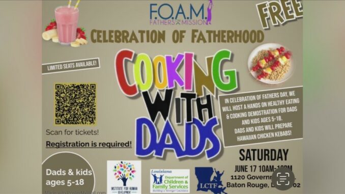 Free cooking class for Baton Rouge dads, children this Father’s Day weekend