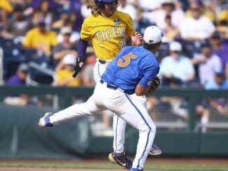 LSU humbled 24-4 by Florida in Game Two of CWS Finals, will play Game Three on Monday