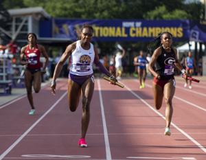 LSU women's 4x100 relay team, Alia Armstrong easily advance to NCAA finals
