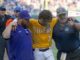 LSU's Alex Milazzo suffered a fracture when he crossed home plate during game vs. Florida