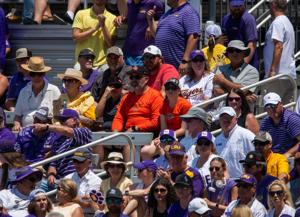 Oregon State and LSU fans making the best of their time during delays at NCAA regional