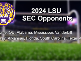 SEC announces 2024 LSU football opponents
