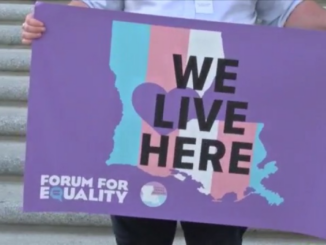Trans leaders, advocates host rally against Louisiana’s anti-LGBTQ+ bills