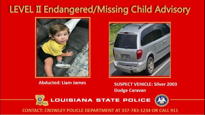 Police issue statewide alert amid search for 1-year-old taken from DCFS office in Crowley